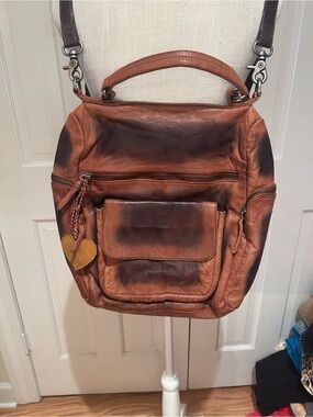 Myra sheriffs genuine, leather backpack NWT.